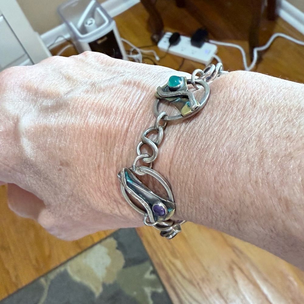 Silver and Turquoise Bracelet
